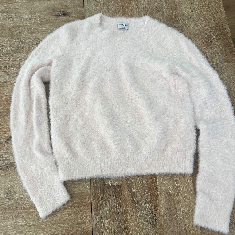 Sunday Best Aritzia Kitten Sweater In Frosted Rose Pink Size S